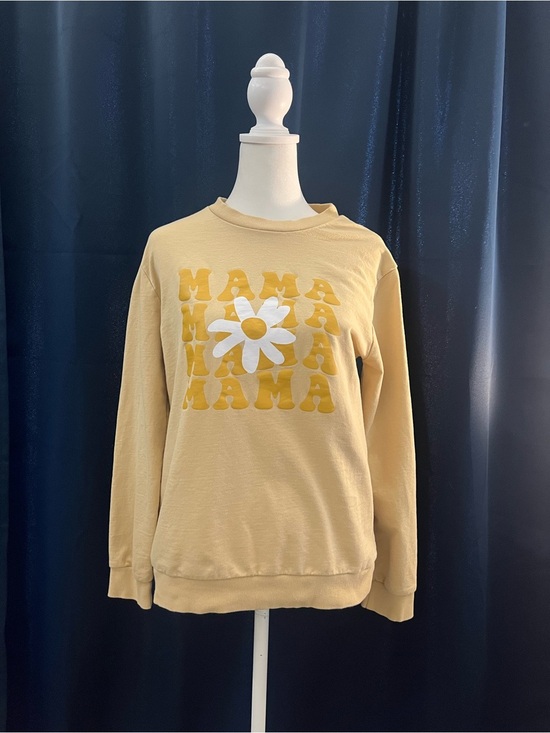 Sweaters - “MAMA” Retro Daisy Crewneck Sweatshirt – Size S